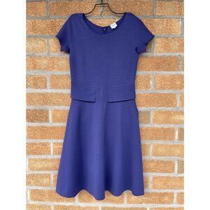 armani collezioni purple skater dress size 42/6